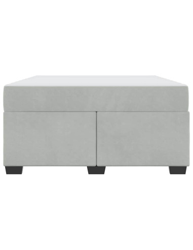 Struttura del letto Grigio chiaro 140 x 200 cm Tessuto