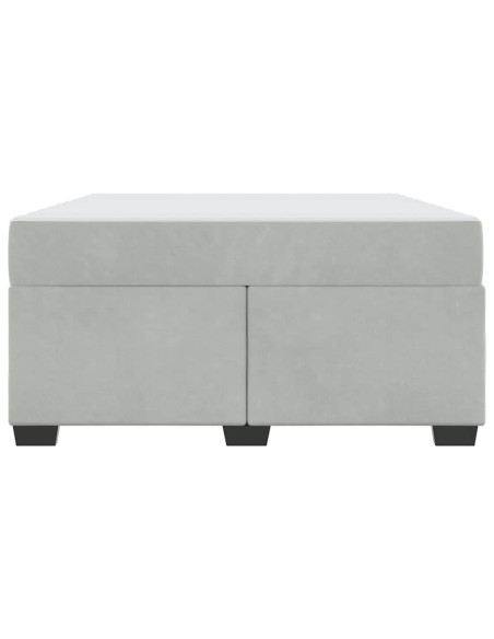 Struttura del letto Grigio chiaro 140 x 200 cm Tessuto