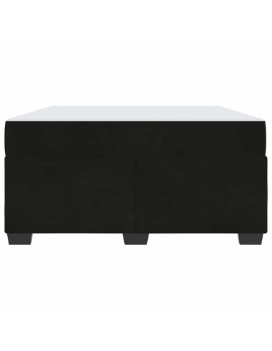 Struttura del letto con materasso Nero 160 x 200 cm Tessuto