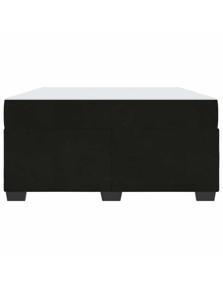 Struttura del letto con materasso Nero 160 x 200 cm Tessuto