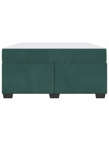 Struttura del letto Verde Scuro 160 x 200 cm Tessuto