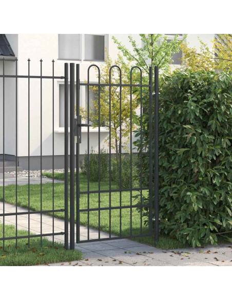 Cancello per recinzione con blocco Grigio 103 x 225 cm