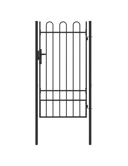 Cancello per recinzione con blocco Grigio 103 x 225 cm