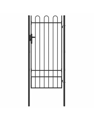 Cancello per recinzione con blocco Grigio 103 x 250 cm