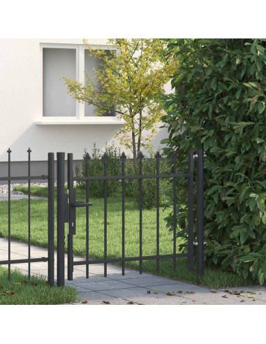 Cancello per recinzione con blocco Grigio 103 x 250 cm