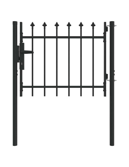 Cancello per recinzione con blocco Grigio 103 x 250 cm