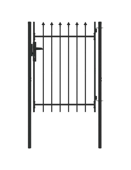 Cancello per recinzione con blocco Grigio 103 x 175 cm