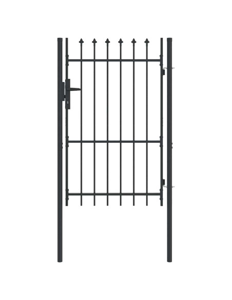 Cancello per recinzione Grigio 100 x 150 cm