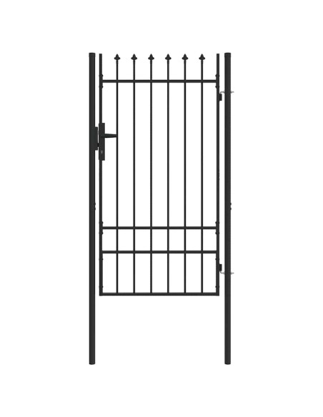 Cancello per recinzione con blocco Grigio 103 x 225 cm