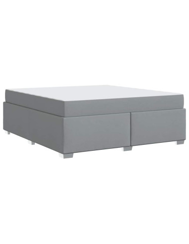 Struttura del letto Grigio chiaro 180 x 200 cm Tessuto