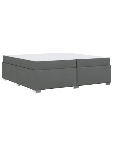 Struttura del letto Grigio scuro 200 x 200 cm Tessuto