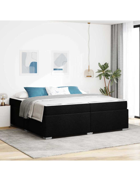 Struttura del letto Altro Nero 200 x 200 cm Tessuto