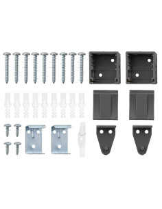 Tendaggi a veneziana Grigio scuro 175 x 130 cm Alluminio 2