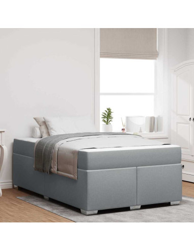 Struttura del letto Grigio chiaro 120 x 200 cm Tessuto