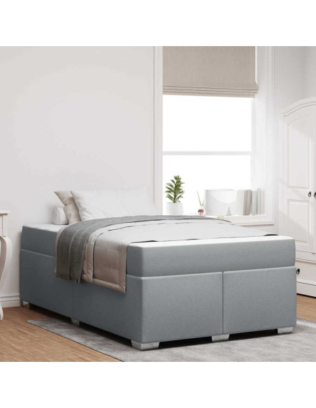 Struttura del letto Grigio chiaro 120 x 200 cm Tessuto