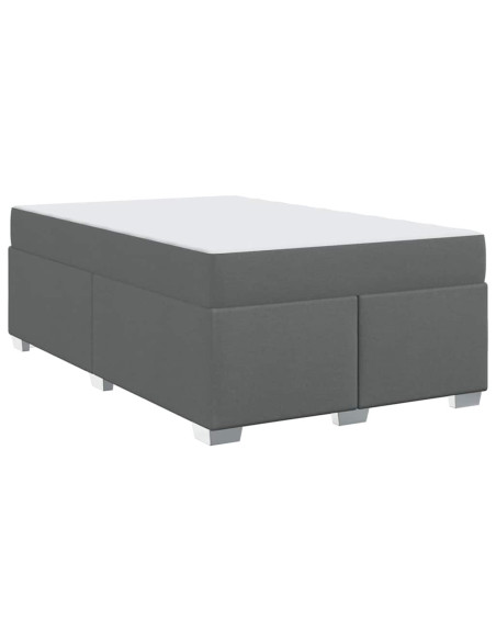 Struttura del letto Altro Grigio scuro 120 x 200 cm Tessuto
