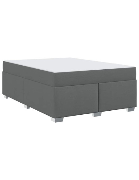 Struttura del letto Altro Grigio scuro 140 x 200 cm Tessuto