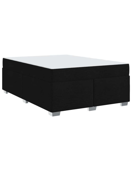 Struttura del letto Altro Nero 140 x 200 cm Tessuto