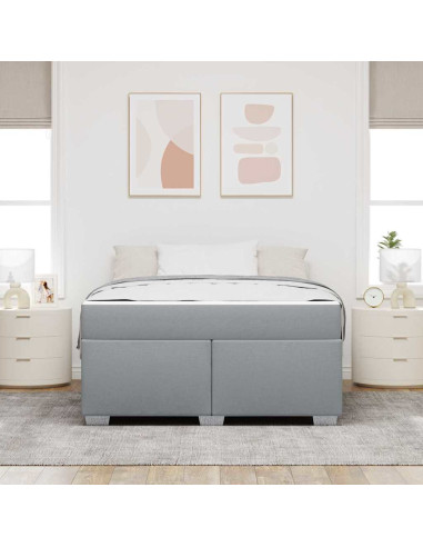 Struttura del letto Grigio chiaro 160 x 200 cm Tessuto