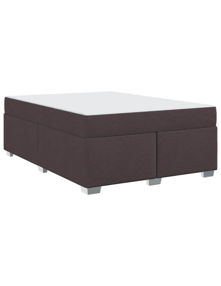 Struttura del letto Altro Marrone scuro 160 x 200 cm Tessuto