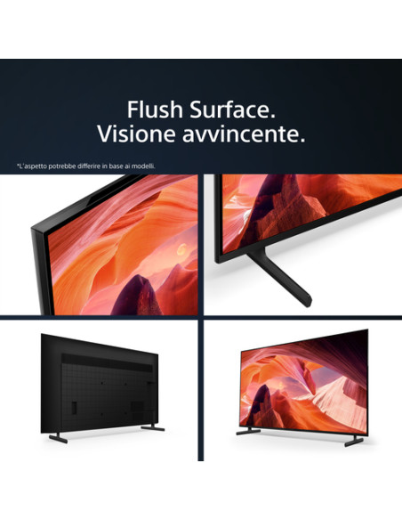 Sony BRAVIA | KD-65X80L | LED | 4K HDR | Google TV | ECO PACK | BRAVIA CORE | Flush Surface Design