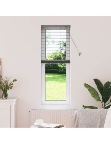 Tendaggi a veneziana Grigio scuro 130 x 45 cm Alluminio