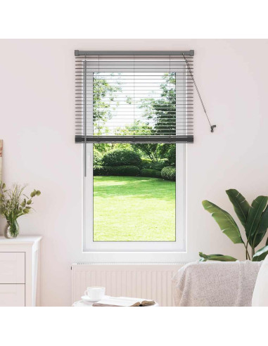 Tendaggi a veneziana Grigio scuro 130 x 70 cm Alluminio