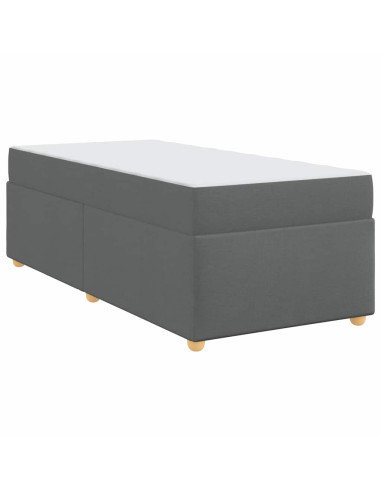 Struttura del letto Grigio scuro 90 x 190 cm Tessuto