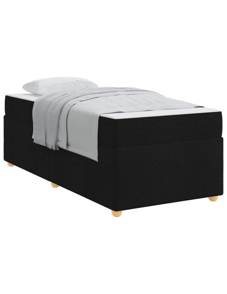 Struttura letto con materasso Altro Nero 100 x 200 cm Tessuto
