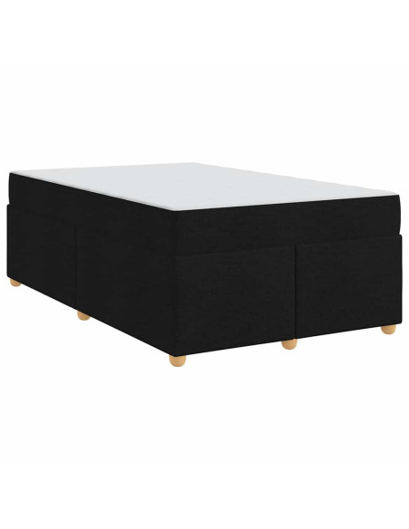 Struttura letto con materasso Altro Nero 120 x 190 cm Tessuto