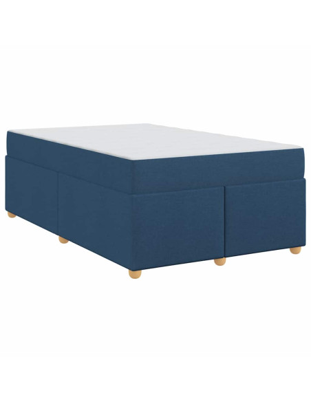 Struttura letto con materasso Altro Blu 120 x 190 cm Tessuto