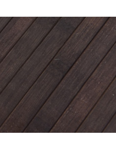 Tappeto Rettangolare Marrone Scuro 60x300 cm in Bambù