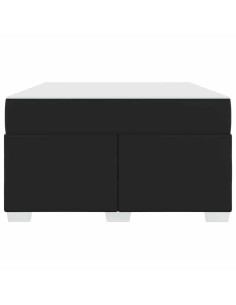 Struttura del letto con materasso Nero 120 x 200 cm Tessuto