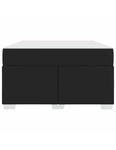 Struttura del letto con materasso Nero 120 x 200 cm Tessuto