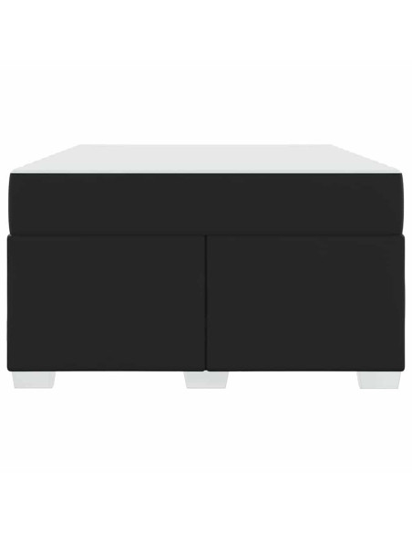 Struttura del letto con materasso Nero 120 x 200 cm Tessuto