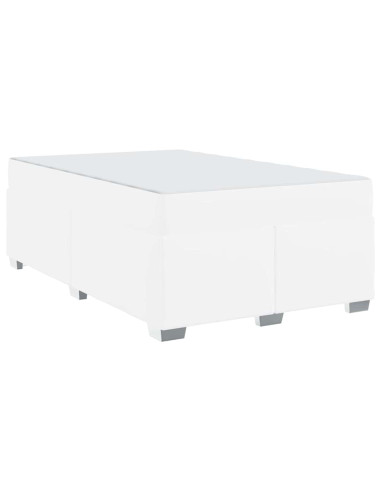 Struttura del letto con materasso Bianco 120 x 200 cm Tessuto