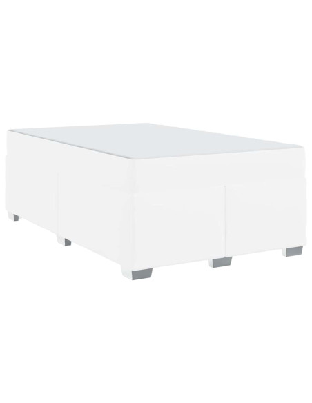 Struttura del letto con materasso Bianco 120 x 200 cm Tessuto