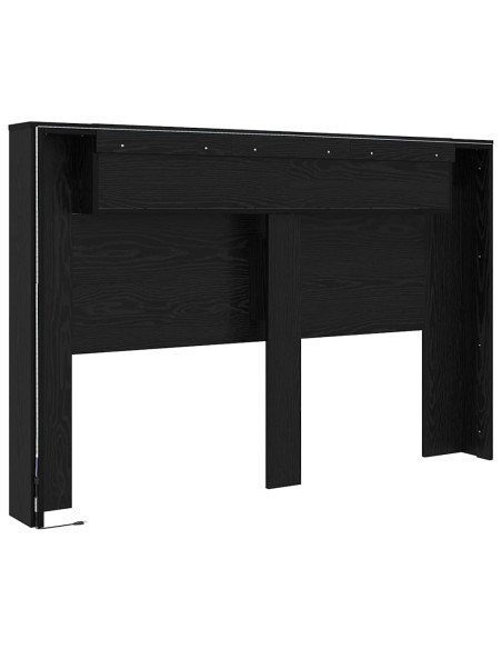 Testata del letto Rovere nero Legno multistrato