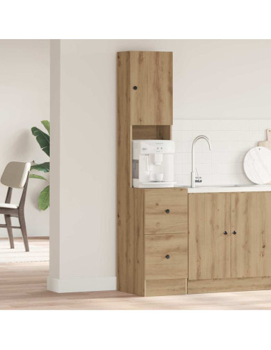 Credenza da cucina Rovere artigianale 32 x 50 x 180 cm