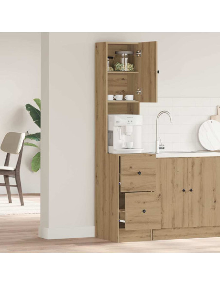 Credenza da cucina Rovere artigianale 32 x 50 x 180 cm