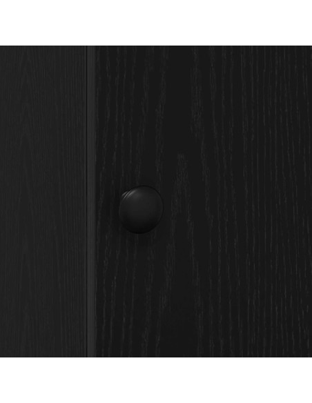 Credenza da cucina con cassetto Rovere Nero 32 x 50 x 180 cm