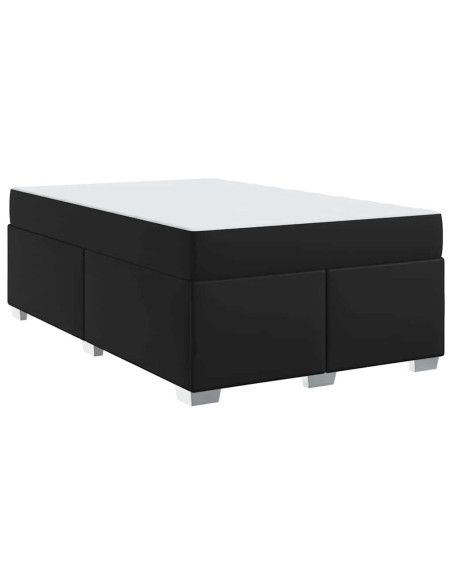 Struttura del letto Altro Nero 120 x 190 cm Pelle sintetica