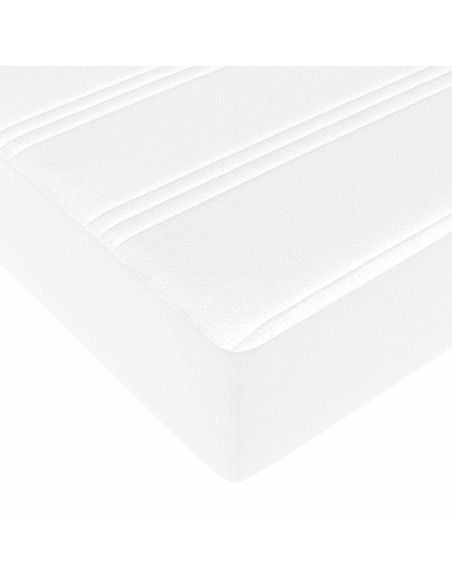 Struttura del letto Altro Bianco 120 x 190 cm Pelle sintetica