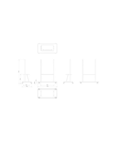 CARRELLO CON RUOTE MONITOR TOUCH