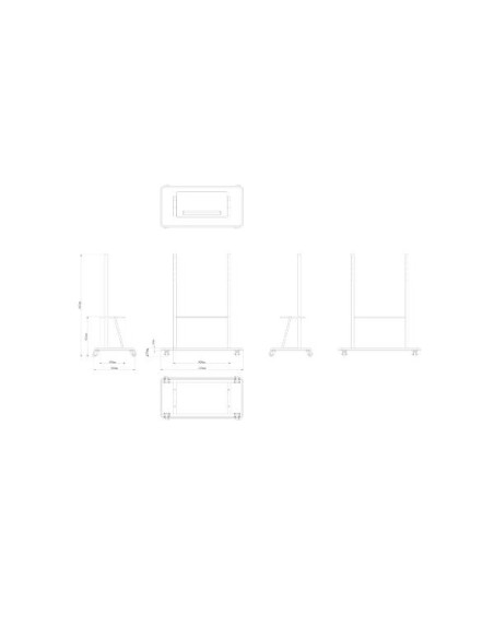 CARRELLO CON RUOTE MONITOR TOUCH