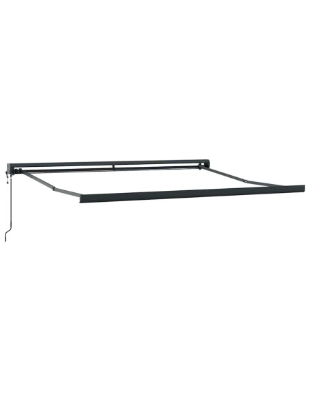 Tenda da sole automatica e retrattile arancione e marrone, 350x250 cm