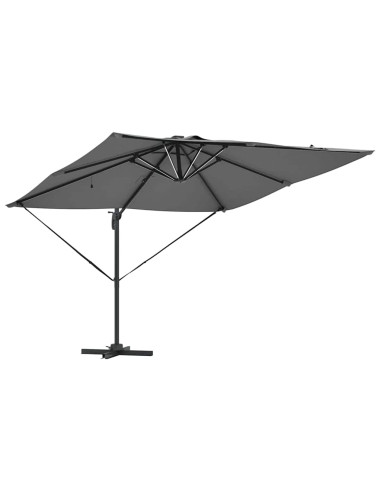 Ombrellone Antracite 286 x 284 x 270 cm Alluminio e Poliestere