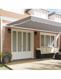 Telo di ricambio per tenda da sole Grigio chiaro 580 x 345 cm 2