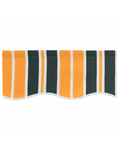 Tenda a Braccio Verde e giallo 380 x 20 cm Tela 2