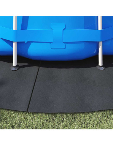 Telo per Fondo Piscina Nero Ø 428 cm Tessuto Non Tessuto